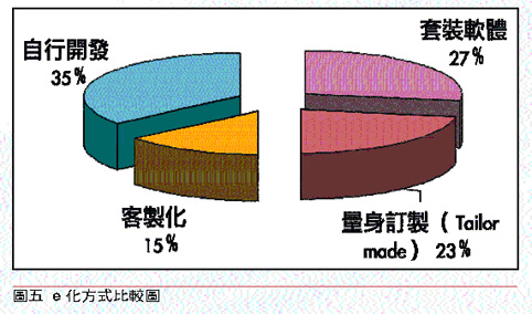《圖五　e化方式比較圖》