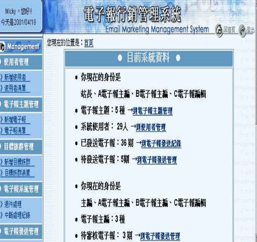 《圖二 新位元科技的Email Marketing Management System》