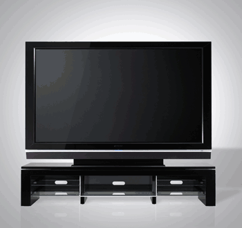 《圖一 Samsung於2005年CeBIT盛會中所展示的102吋PDP電視。》