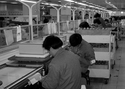 《圖一 台灣過去因政治考量,主以發展農漁業為重,但隨著政局穩定和科技的發展,不少農家子弟開始棄田歸「廠」,從此步上經濟起飛的階段。》