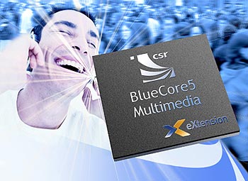 《圖四 BlueCore5-Multimedia與NowSpeak Technologies公司合作,加入其eXtension合作夥伴計畫。NowSpeak的Mobile TTS(text-to-speech)軟體專為CSR強大的Kalimba數位訊號處理器(DSP)而開發,進而為採納CSR BlueCore5-Multimedia晶片的藍牙耳機和車用免持聽筒系統提供先進的文字轉語音(text-to-speech)功能》