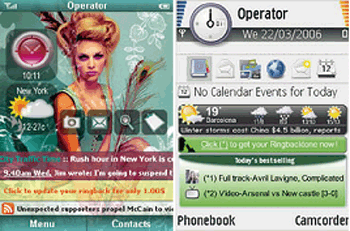 《圖五 Mobinex開發之On-Device Portal範例(ActiveHome與ActiveIdle)》