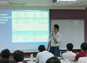 圖一 : CTIMES工控自動化先進技術研討會,講師正講演精彩內容。