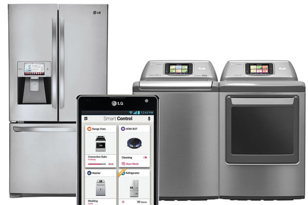 圖四 : LG也推出利用NFC功能與手機串聯的智慧家電(Source: LG)