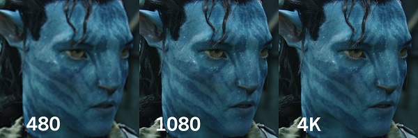 圖二 : 4K顯示技術的影像品質是現階段Full HD/1080p的4倍大。(圖片:designtoptrends.com)