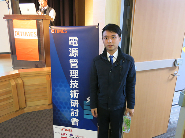 圖六 : 唐和業務專員梁柏豪表示,提升電源品質,能夠有效的節能、增加產品壽命。