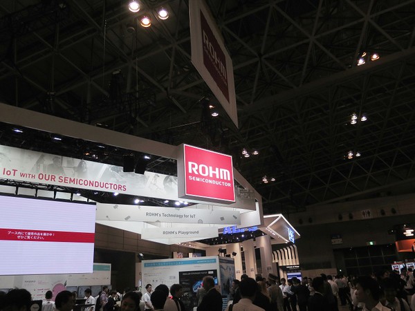 圖1 : 羅姆半導體在CEATEC Japan 2016展出一系列半導體技術及智慧應用。(攝影/王明德)