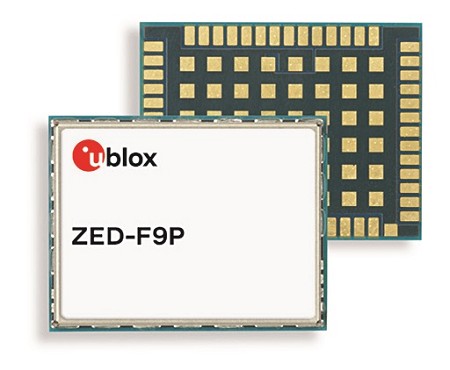 圖3 : u-blox推出ZED-F9P多頻GNSS模組,整合RTK技術,適用於高精準度無人機、機器控制。(source:u-blox)