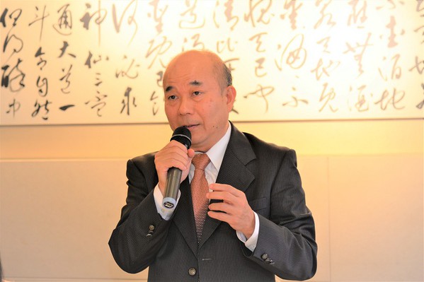 圖2 : 台灣區機器工業同業公會(TAMI)理事長柯拔希表示,今年機械公會還將繼續力促智慧機械上雲端。(攝影/陳念舜)