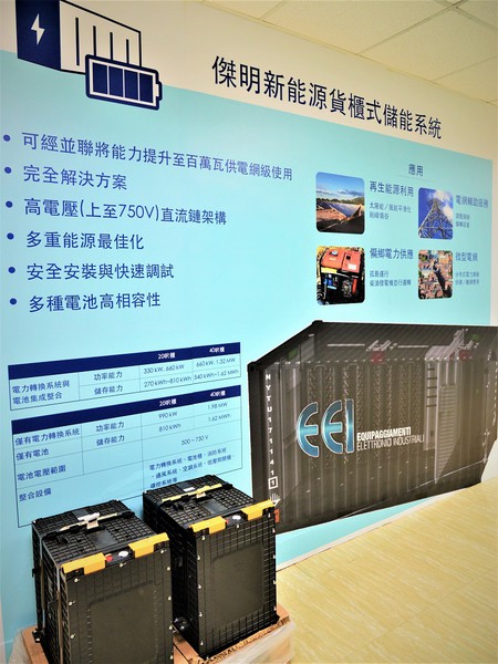 圖4 : 弘訊目前也在台灣結合傑明新能源公司,推動EEI能源物聯網方案。(攝影/陳念舜)