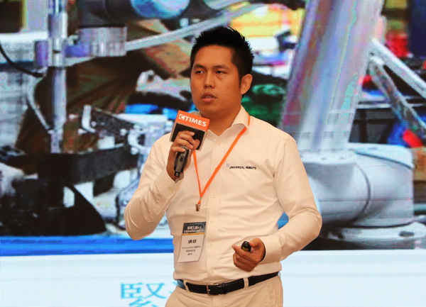 圖五 : Universal Robots通路開發經理盧彥亨