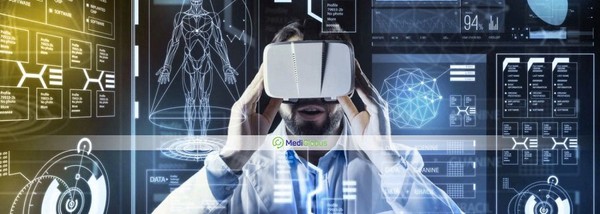 圖3 : 除了防疫科技,5G、AI、XR等數位科技正帶動從醫療到日常生活的數位健康應用陸續在健康照護領域進展,同時助長遠距醫療、非接觸式應用快速發展。(source:MediGlobus)