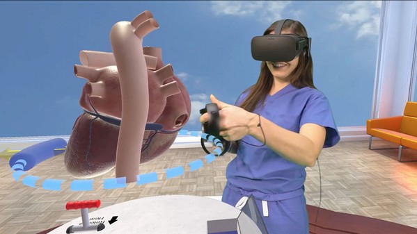 圖4 : The Stanford Virtual Heart可以利用VR技術學習和瞭解患有先天性心臟病的心臟。(source:stanfordchildrens.org)