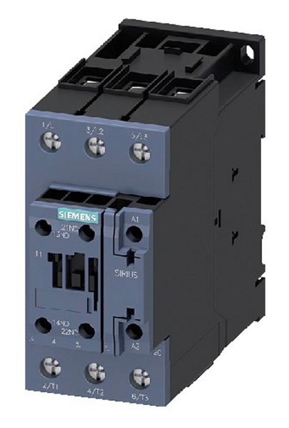 圖1 : 機電接觸器在大功率切換應用中取代繼電器。(source:Siemens)