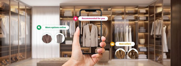 图1 : 透过 AI 技术可让企业商家更进一步融合实体和网路商店,提供无缝接轨的购物体验。(source:Appier)