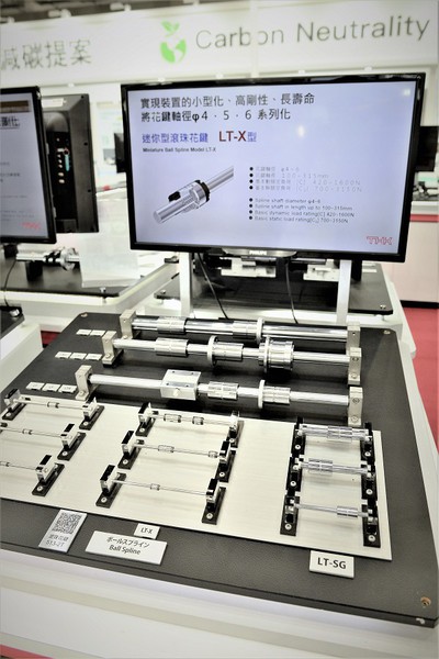 圖2 : THK將螺桿製程分為轉造、研磨不同等級,後者導程經過車、磨削之後,可將軸端加工成為各種樣式、成本和精密程度也高,現也推出花鍵等要求高精度定位產品。(攝影:陳念舜)