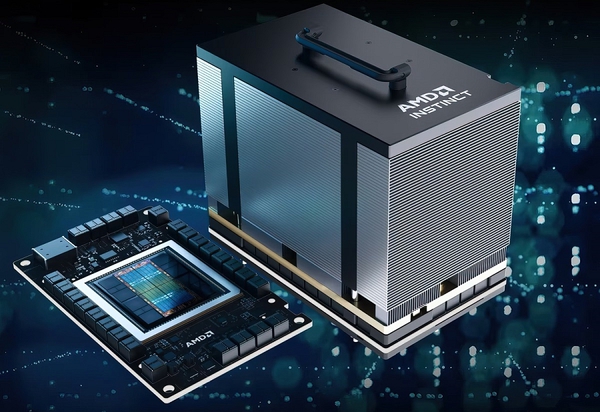 圖二 : AMD今年6月中發表專為生成式AI應用所設計的AI加速器晶片MI300X。(Source:AMD)