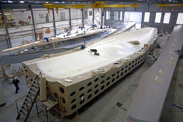 圖1 : 碳纖維複合材料因為具有重量輕、強度大的特點,在各個產業備受青睞。(source:yachtsinternational.com)