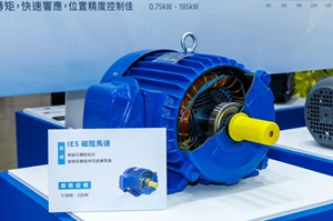 圖八 : 東元集團也在本屆TMTS展出了為不同產業應用需求,提供包括全新IE5超高效率馬達等一系列多元化產品。(攝影:陳念舜)