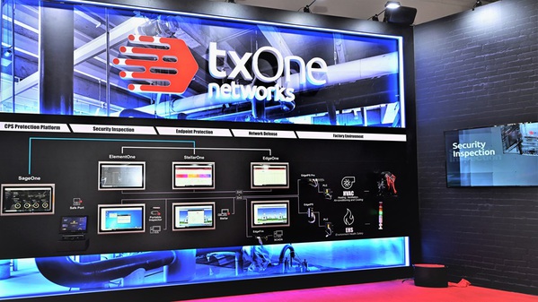 圖二 : TXOne Networks發表最新的CPS防護平台SageOne,提供了OT環境的完整檢視,更可以分析不同來源的監測資料,持續推動開發OT防護技術。(攝影:陳念舜)