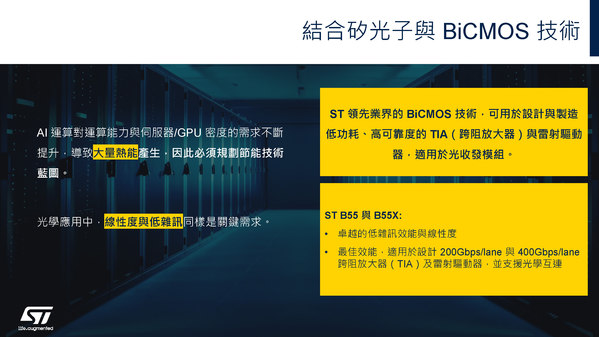 圖九 :  結合矽光子與BiCMOS技術