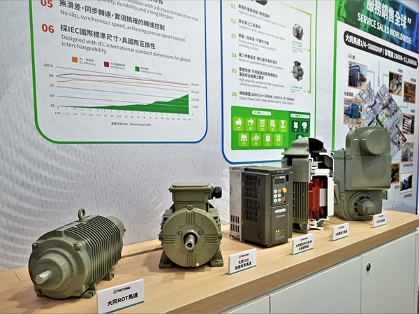圖三 : 大同公司在今年舉行的智慧城市展期間,也針對在工商業智慧節能領域用電高佔比的馬達與空調改善能效。(攝影:陳念舜)