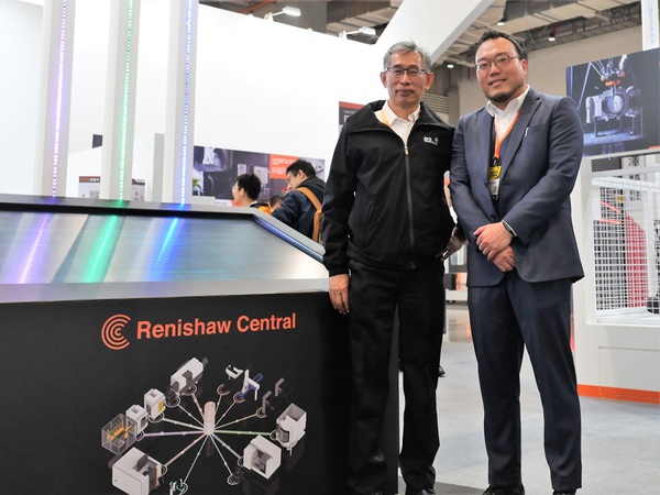 圖七 : Renishaw推出最新的精密量測、製程控制及位置回饋等創新技術的，更將首次展出用於智慧製造數據平台Renishaw Central，全面釋放「數據驅動製造」威力。（攝影：陳念舜）