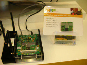 NXP於Computex所展示的802.11n模組路由器應用產品。(Source:HDC) BigPic:800x600