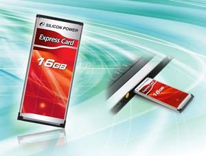 广颖电通ExpressCard为一高速度储存卡,提供支持容量可达16GB,消费者可更方便存取各式数据。(来源:厂商)