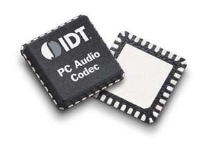 IDT推出新的PC用高清晰音频编译码产品系列。(来源:厂商)