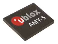 u-blox新的AMY模块大小仅有6.5 x 8 x 1.2 mm,是目前市场上极小尺寸的GPS接收器模块