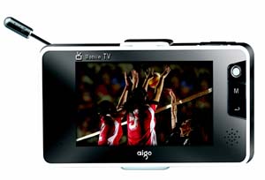 愛國者的移動多媒體數字電視(WALK TV 5210A型號)。(來源:廠商)