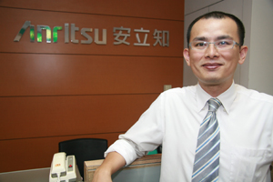 圖為安立知(Anritsu)台北區暨電信市場業務經理林光韋。(Source:HDC)