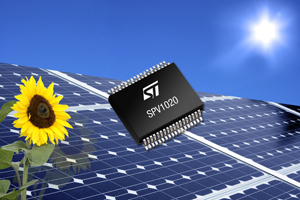 ST推出之首款整合功率最佳化(power-optimization)和功率轉換(power-conversion)重要功能的太陽能發電系統IC