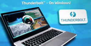 Thunderbolt成为Ultrabook新一卖点,NB业者可利用此传输界面接上外显加强绘图能力。