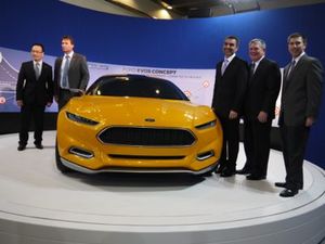 Ford EVOS雲端概念車,讓人車的互動更為順暢。攝影/劉佳惠
