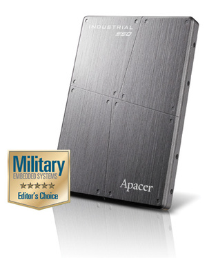 宇瞻科技SAFD 25P固态硬盘,于2012年10月荣获美国专业杂志Military Embedded Systems - Editor’s Choice的奖项。 BigPic:391x488