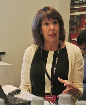 Qualcomm Atheros营销副总裁Susan Lansing(摄影:高桥洋介) BigPic:400x488