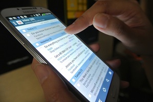 Synaptics成为SONY的Xperia Z、三星的S4与HTC的NEW ONE等Android三大机王的主要供货商(摄影:高桥洋介) BigPic:600x401