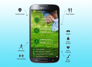 Galaxy S4新增更多mHealth功能(圖:三星) BigPic:1020x744