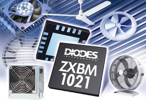 Diodes推出单相位无刷直流马达前置驱动器ZXBM1021,提供多功能且小巧的变速控制解决方案。