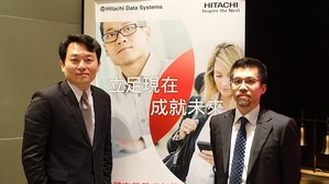 日立数据系统台湾区总经理宋政勋(左)与台湾区技术经理梁万宇分享企业该如何用更简单且更低成本的方式来打造创新的IT基础架构,迎向充满挑战的未来。
