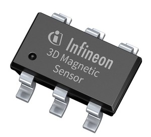 3D磁感測器TLV493D-A1B6採用小型6針腳TSOP封裝,具備高度準確的三維感測功能。