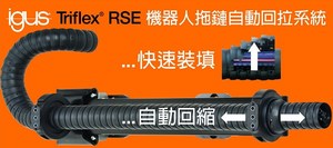 德商易格斯推出機械手臂拖鏈新品,具有更長使用壽命。包括3D拖鏈、智慧伸縮系統和機械手臂專用電纜。