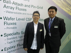 左为铟泰科技铟泰科技亚太区业务经理廖爱玲;右为铟泰科技台湾区业务经理范皓为
