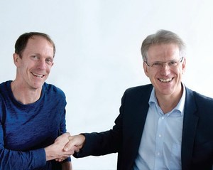 adidas集團全球品牌董事Eric Liedtke及Manz集團執行長Dieter Manz合照
