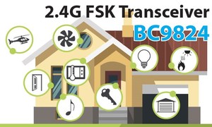 BC9824採用20-pin QFN小封裝,適合2.4GHz無線產品輕薄短小的應用需求。