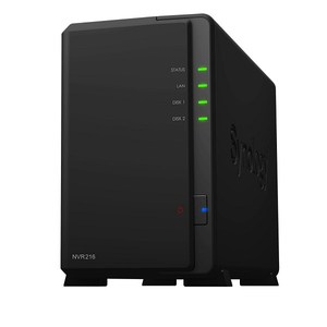 群暉Network Video Recorder NVR216,可支援最多 9路高畫質監控影像、儲存空間的擴充裝置及隨時隨地可進行監控的行動 app。
