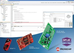 MPLAB Xpress IDE具有连接基于图形化使用者介面程式码产生器的介面,是全面的线上开发环境。