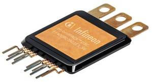 HybridPACK雙側散熱(DSC)功率模組系列,目標應用為油電混合車和電動車,例如介於 40 至 50 kW 的主變頻器和發電機。新的功率模組尺寸小巧,僅 42 mm x 42.4 mm x 4.77 mm。